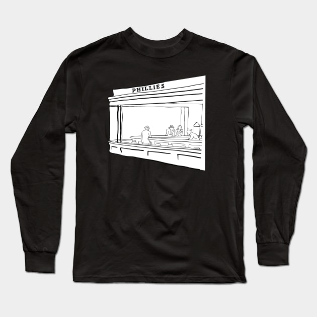 Nighthawks Long Sleeve T-Shirt by Witch of the North Shop